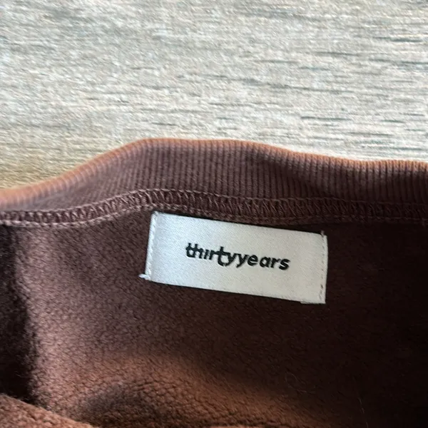 Thirty years brown crew oversized sweatshirt - Image 2