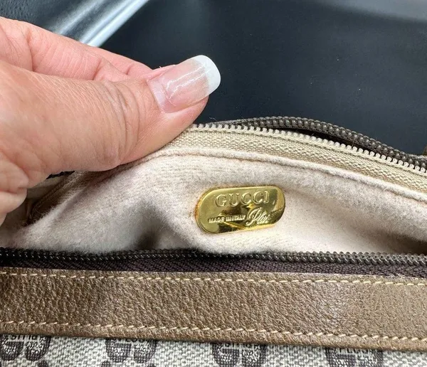 Gucci Brown Plus GG Coated Canvas Boston Bag - Image 8