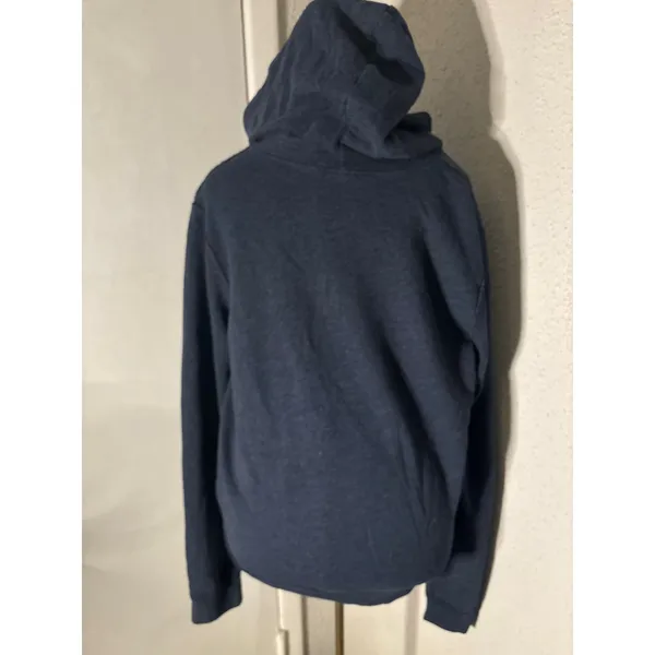 Hollister Navy Hoodie M Unisex Preppy Utility Cozy Comfy Classic Preppy Nautical - Image 2