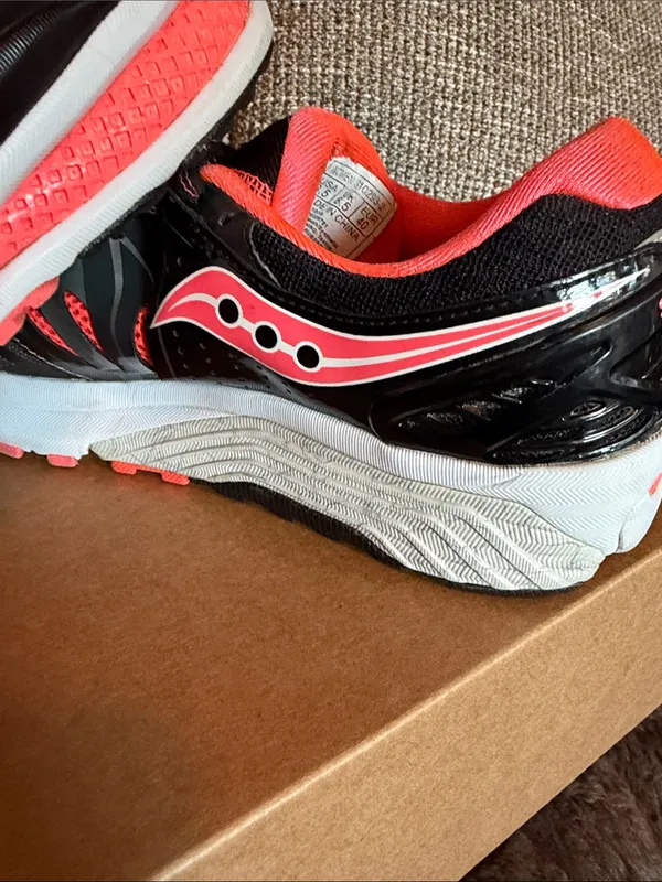 Saucony Women's Black & Coral Athletic Running Sneakers - Image 2