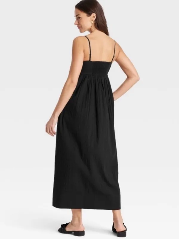 NWT Seersucker Black Spaghetti - Image 3