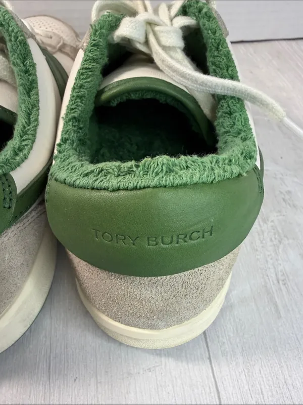 Tory Burch Green Textured Slip-On (Green) - Image 5