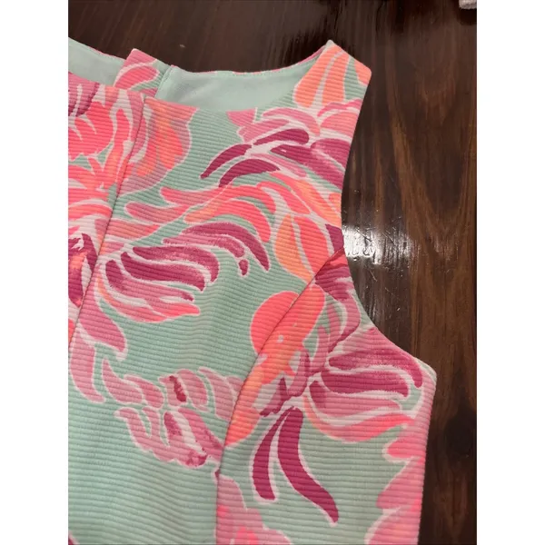 Lilly Pulitzer Love Birds Cove Tank Dress XS Textured Fit And Flare lined - Image 3