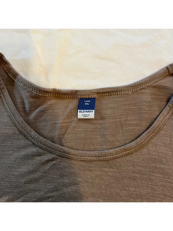 Old Navy Luxe Brown Tank Top Size XXL - Image 3