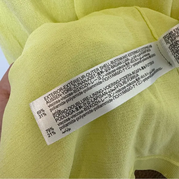 Zara Knit Maxi Dress Light Yellow Size M - Image 6
