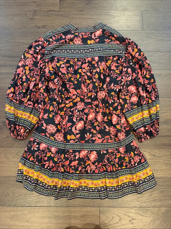 NWT- Alice + Olivia 'Sedona' Floral Mini-Dress, Fall Into You - Size 8 - C30-104 - Image 9