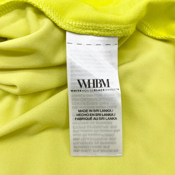 WHBM Glamgetter Dress Womens Medium Limelight Dopamine Maximalist‎ Stretchy Twee - Image 9