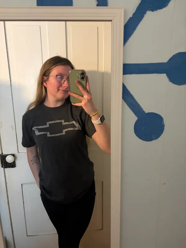 chevy Chevrolet gray tshirt Size M - Image 2