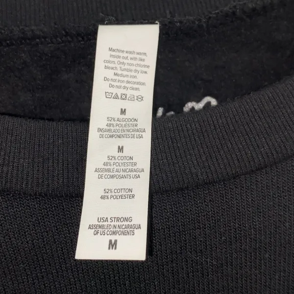 Love Bubby Vote Women's Side Zip Sweatshirt Black Size M - Image 3