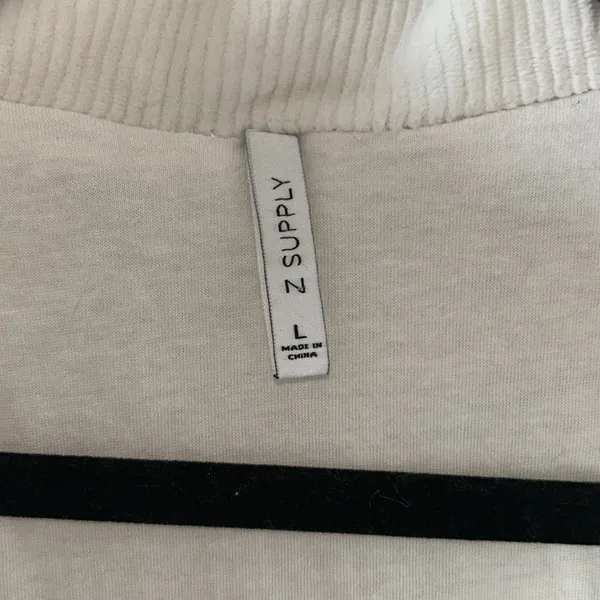 Z Supply Women’s Corduroy Puffer Jacket in Champagne‎ Mist Size Large - Image 8