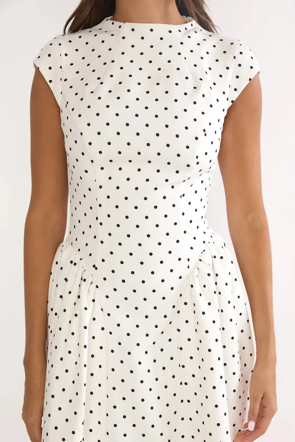 Selfie Leslie Polka Dot Maxi Dress - Image 3