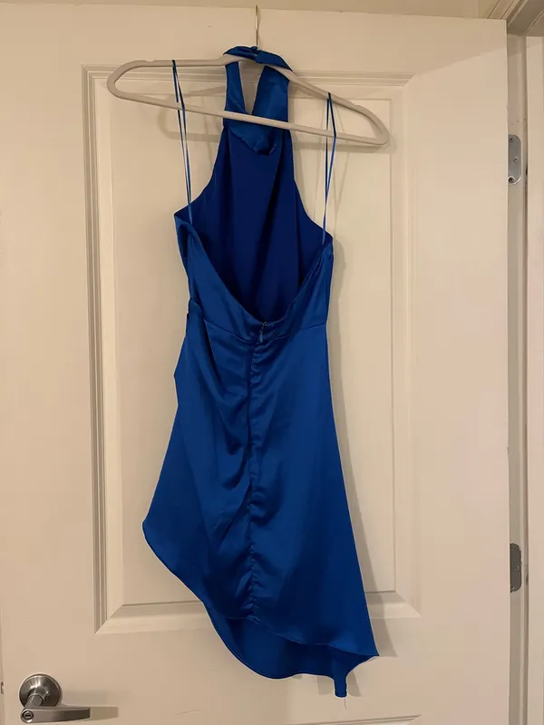 Blue Satin Dress DO+BE - Image 2