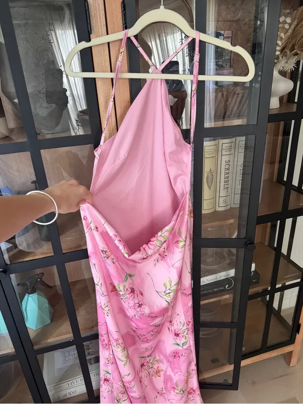 Peppermayo Pascal Maxi Dress Halter wedding guest drape open back Floral Print - Image 8