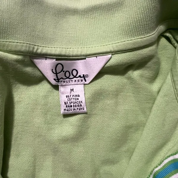 Lilly Pulitzer vintage‎ green tank top M - Image 6