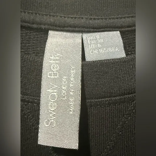 Sweaty Betty After Class Longline Crewneck Oversized Black Sweatshirt‎ Small - Image 5