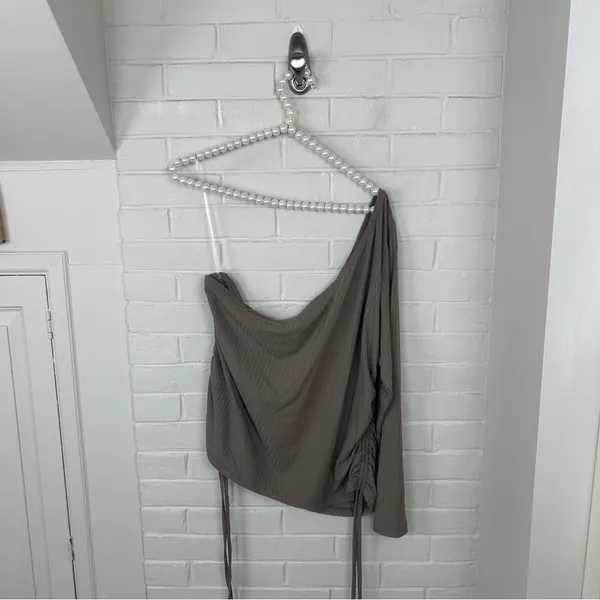 Rue 21 Plus Size Mocha Ribbed Knit Top & Pants Lounge Set Size 3X - Image 6