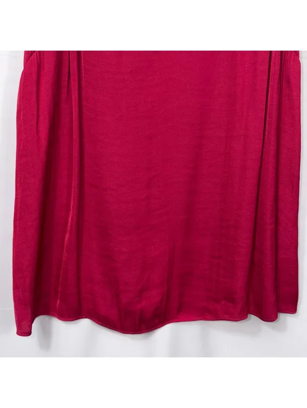 Vince Camuto Fuchsia Cold Shoulder Cami Blouse Size Small - Image 3
