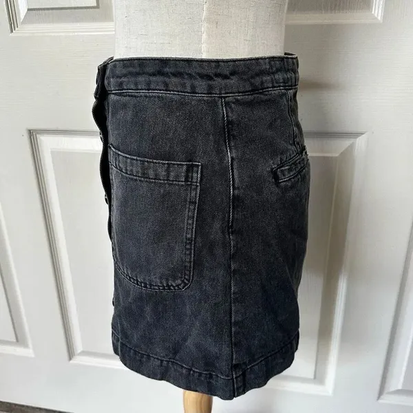 Free People Don’t Get Me Wrong black denim skirt size 27 - Image 9