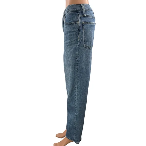 Madewell The Perfect Vintage Straight Cropped High Rise Denim Jeans Size 28 - Image 2