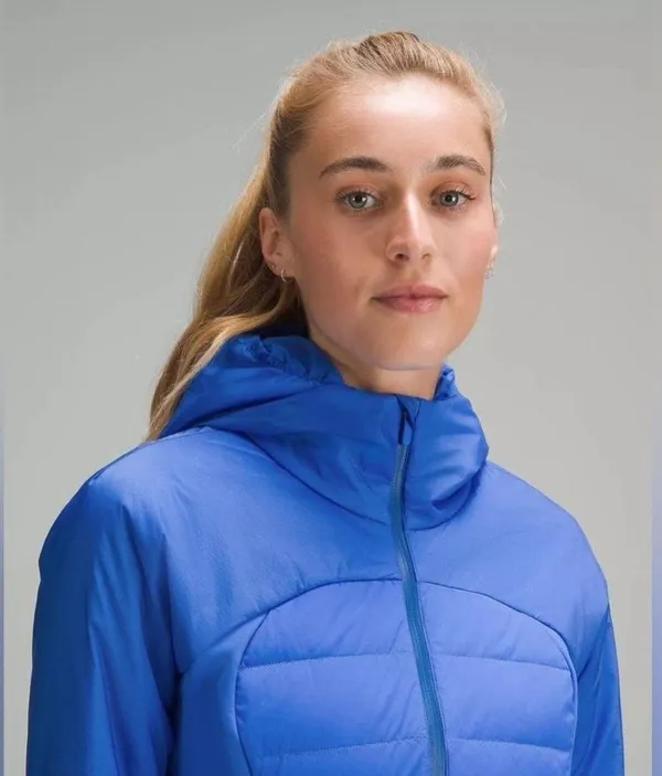 Lululemon Down For It All Jacket Winter Coat Pipe Dream Blue Size 12 NWT - Image 3