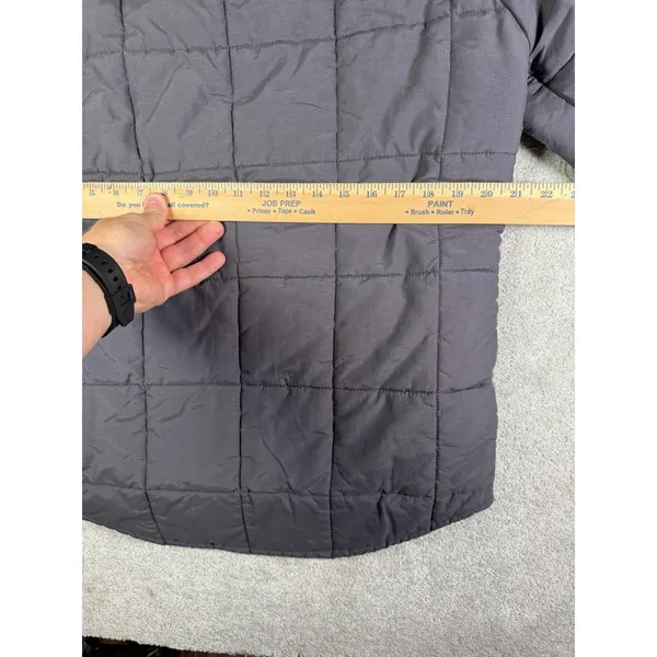 Roots Canada Women's M Charcoal Down Feather Quilted Puffer Snap Warm Jacket* - Image 10