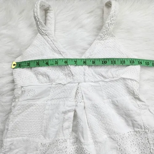 Lilly Pulitzer Women's White‎ Eyelet V-Neck Cotton Mini Dress Size 2 - Image 7