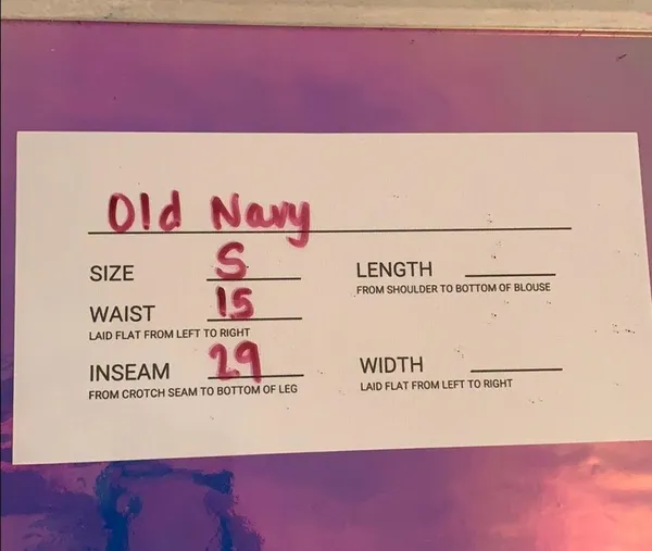 Old Navy track pants with back pocket and side zip - Image 6