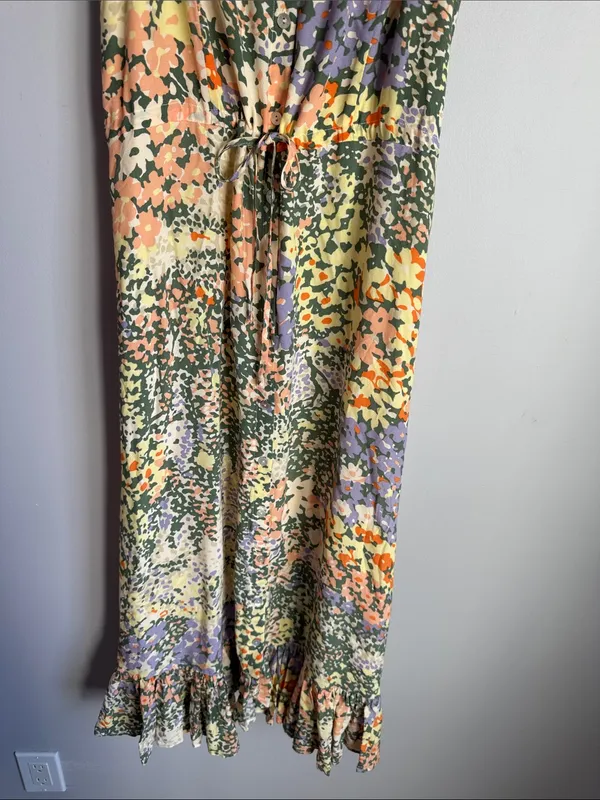 Rails Adalyn Floral Button-Front Midi Dress Small - Image 6