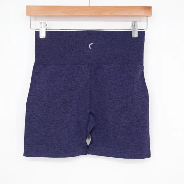 Zyia Active Shorts Womens M Brilliant Purple Marled High Waisted Seamless Good - Image 5