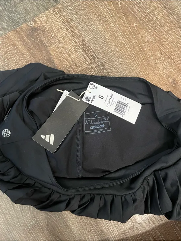 NWT adidas Black Pleated Skater Skirt Skort Small - Image 6