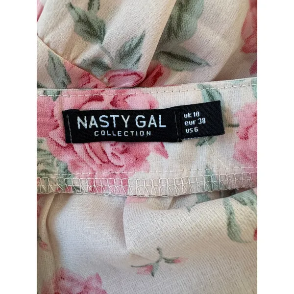 Nasty Gal Pink Floral Maxi Skirt - Image 7
