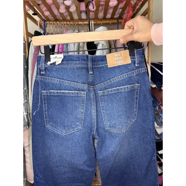 We the‎ Free The Maggie Mid Rise Straight Leg Jeans Size 24 Baggy Boyfriend Fit - Image 14