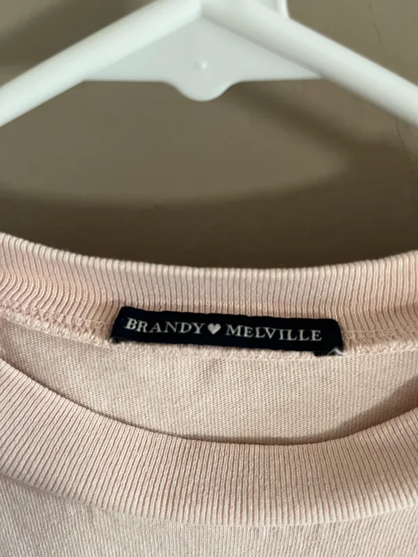 Brandy Melville Light Pink Tee - Image 2