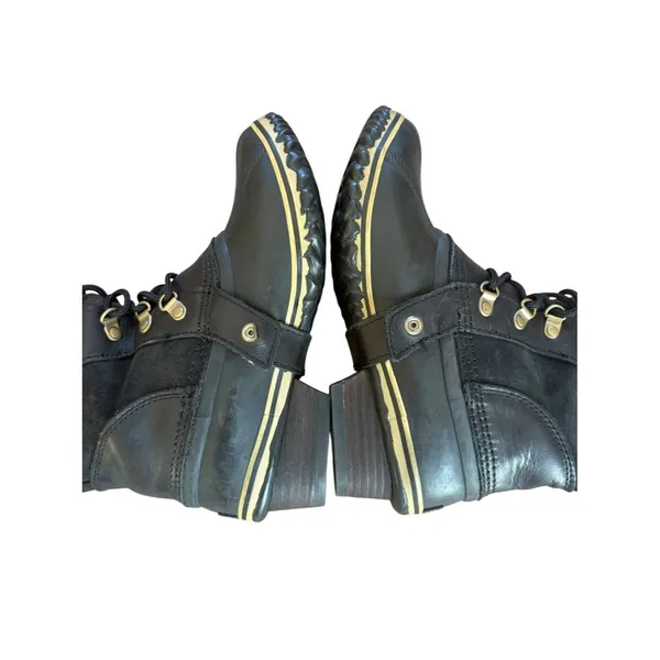 Sorel Conquest Carly Boots Womens 8 Black Suede Leather Waterproof Tall Riding - Image 9