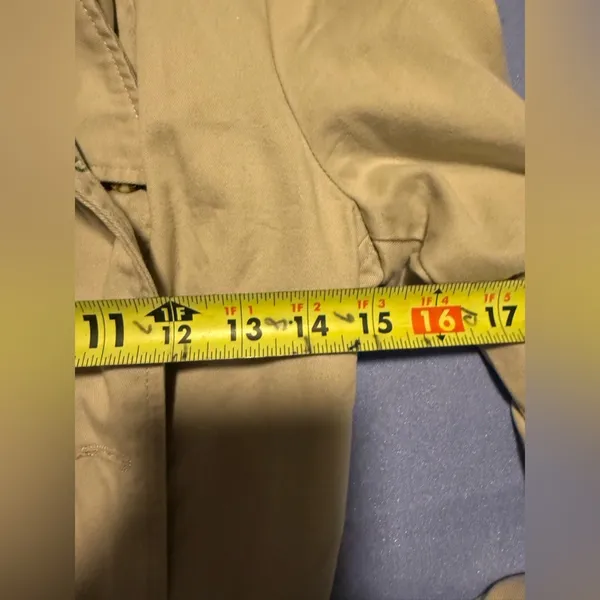 Tommy Hilfiger Tan Pea Coat with Classic Double-Breasted Design - Image 3