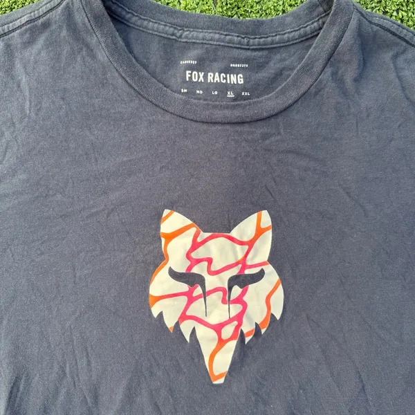 Fox Racing Navy T-Shirt with Fox Logo Graphic, size XL - Image 3