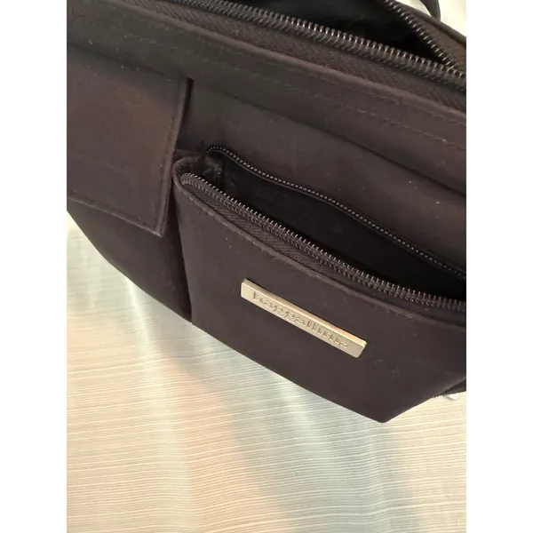 Baggallini Black‎ Nylon Multi Pocket Crossbody Travel Bag Organizer - Image 6