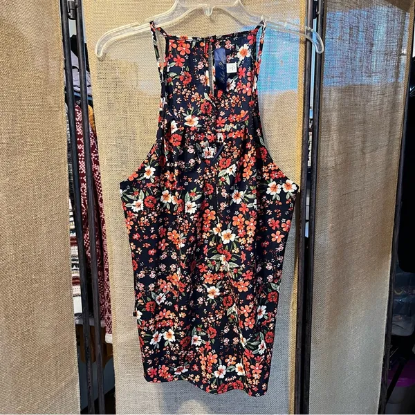 Blue Rain Floral Black and Red Camisole - Image 2