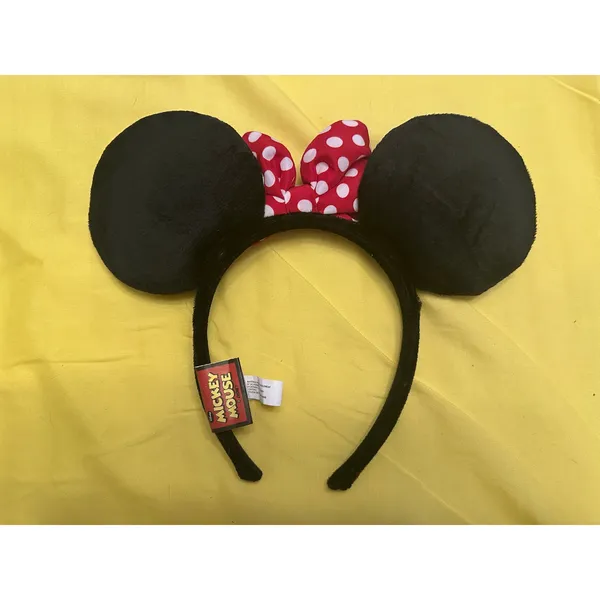 Disney Minnie Mouse Floral Polkadot Bow Lightweight Ears Headband featuring - Image 2