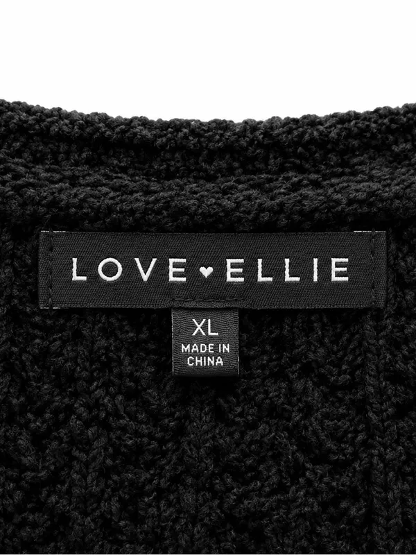 Love Ellie Chunky Knit Button Front Cardigan Sweater - Image 4