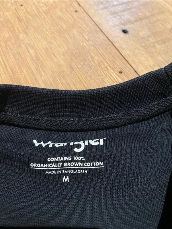 Wrangler Organic Cotton Crew Graphic Western Rodeo Cowboys Sweatshirt Size M - Image 3