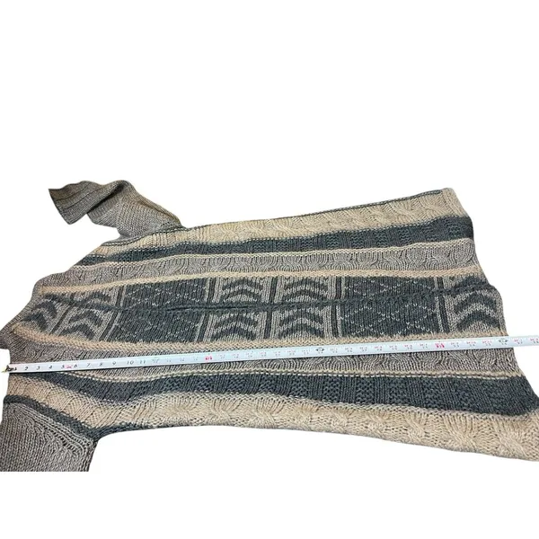 Gottardi Collection Made In Italy Boho Knit Open Front Cardigan Alpaca Wool L - Image 8