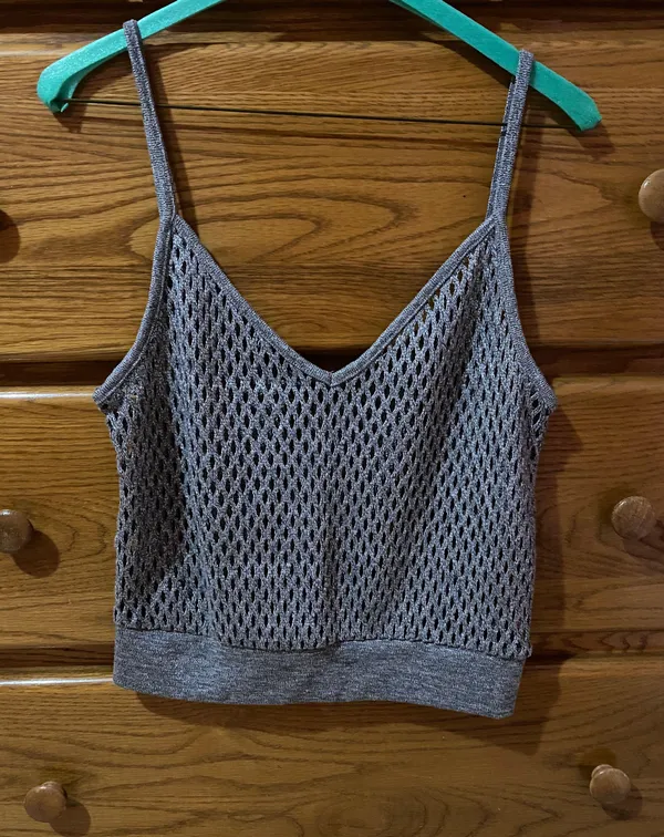 NWT  Silver Crop Too Size Medium - Image 2