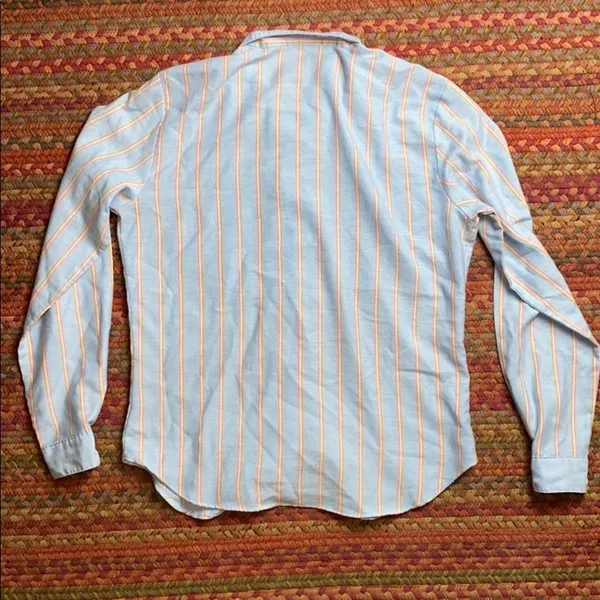 60s VTG LEVI STRAUSS STRIPE BUTTON UP LONG SLEEVE MID CENTURY - Image 5