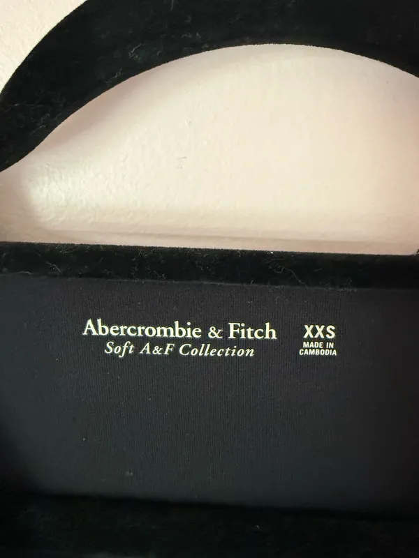 Black Abercrombie Low-Cut Bodysuit - Image 2
