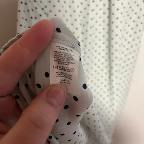 Ann Taylor Sleeveless Polka Dot Blouse - Black and White - Image 2