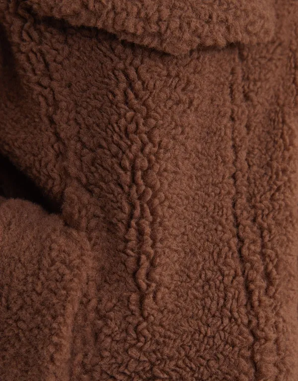 new with tags cropped teddy sherpa jacket - Image 6