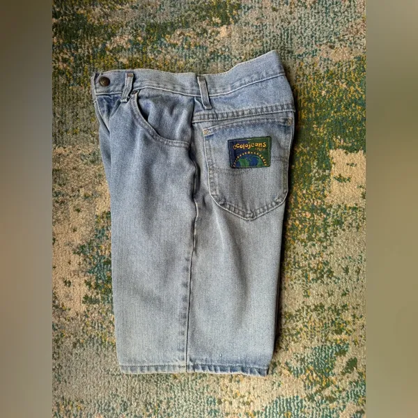 Vintage Ecolojeans by Lee long denim jean shorts, size 14 regular - Image 9