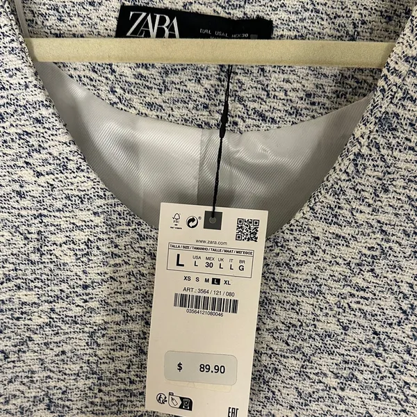Zara Textured Blazer - Image 7