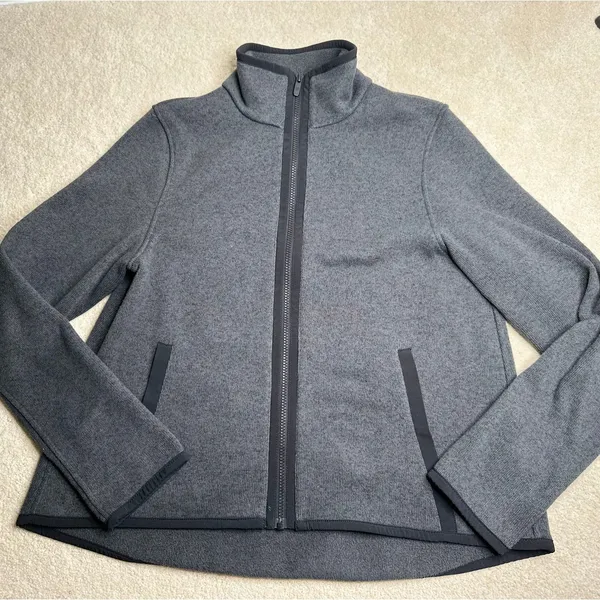 Lululemon: It's Fleecing Cold Dark Gray Full Zip Jacket - Image 4